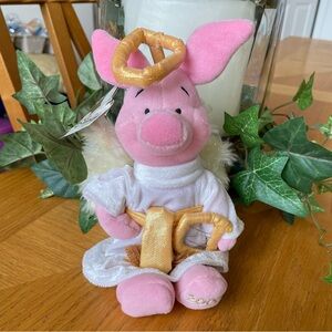 Vintage Winnie the Pooh Angel Piglet Plush